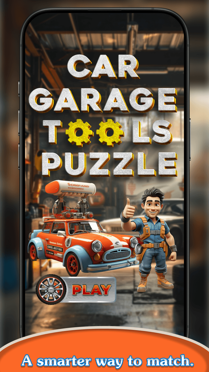 Car Garage Tools Puzzle artwork